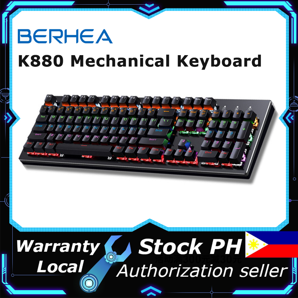 Gigaware K880 Mechanical Keyboard 104 Key Computer Wired Gaming