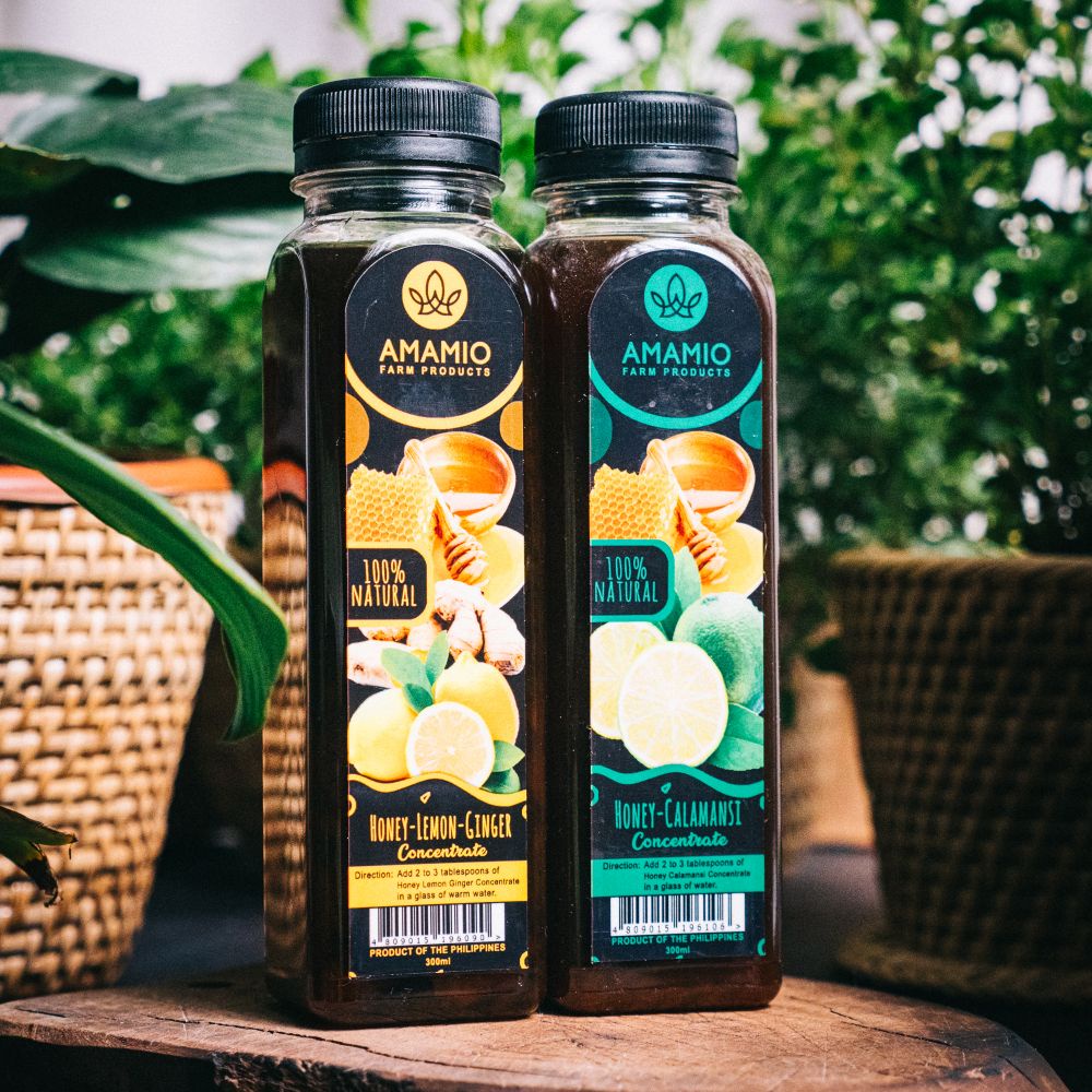 Honey Calamansi & Honey Lemon Ginger Concentrate (1 bottle each