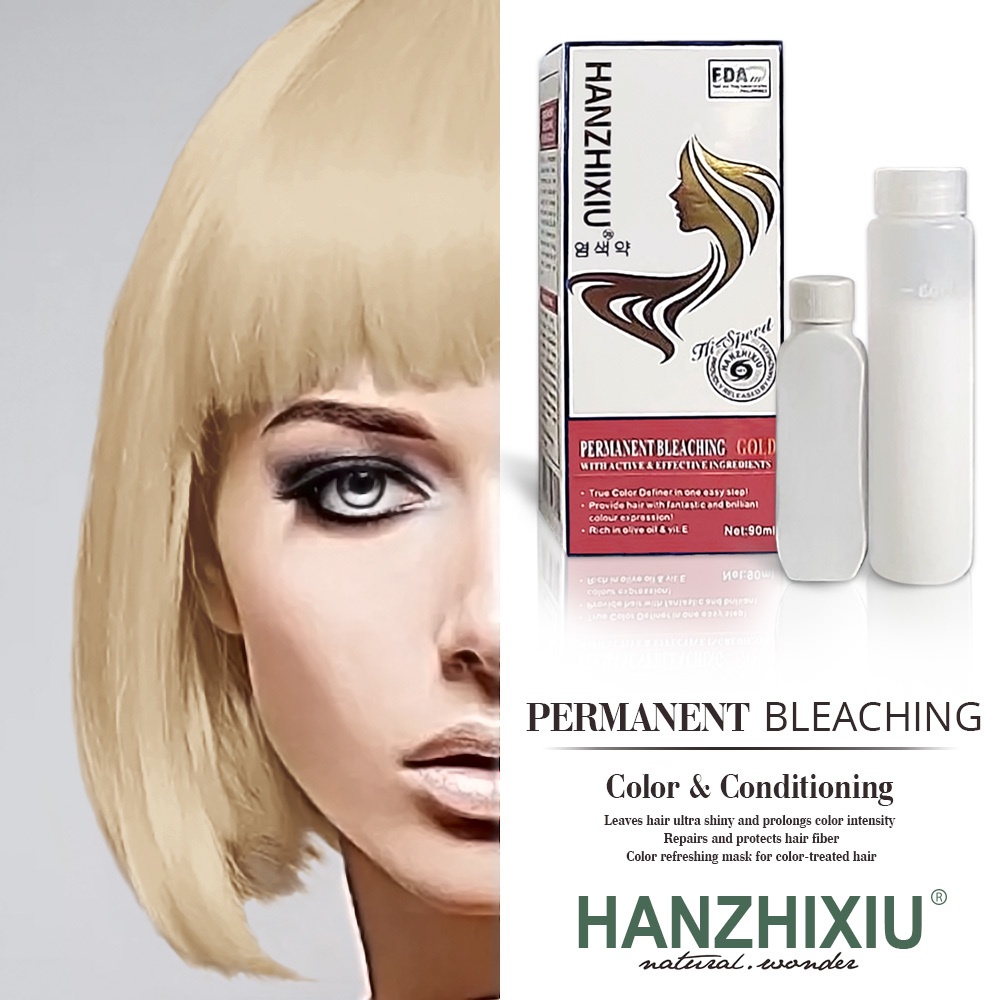 Bleaching Hair Dye Fashion White Permanent Hair Color Dye Cream Hair