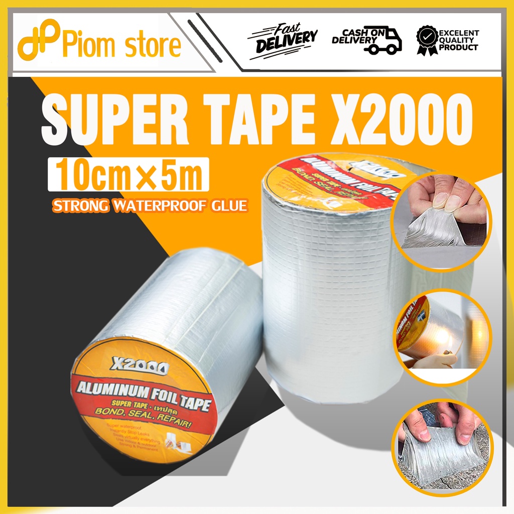 10cm Super Tape X2000 self Adhesive Tape Waterproof Aluminum Foil Tape