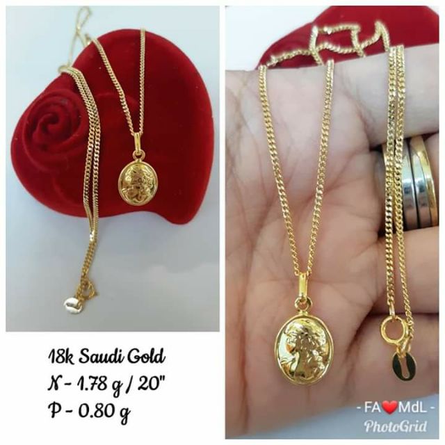 Pawnable necklace 18k saudi gold Shopee Philippines