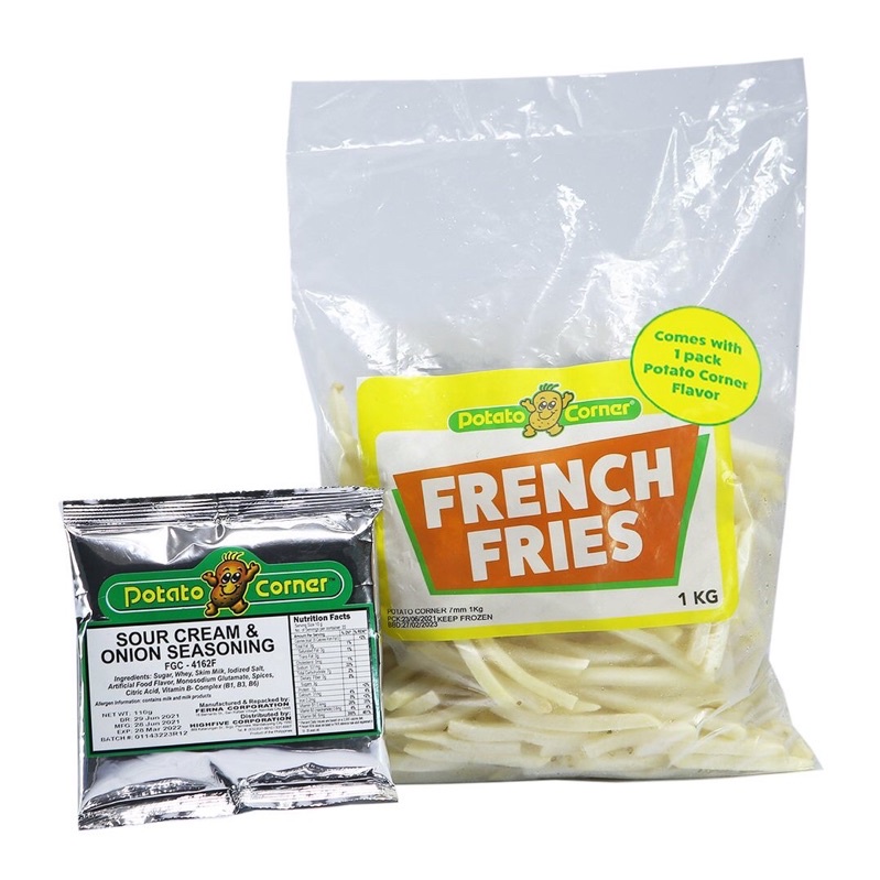 Potato Corner French fries with sour cream & onion flavor Shopee