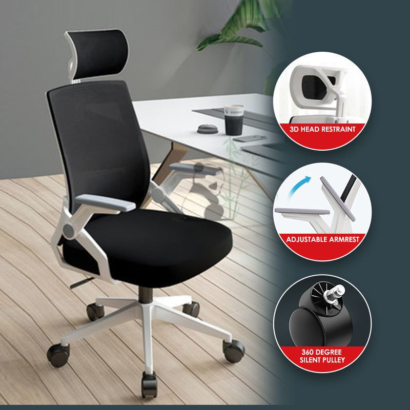 MYMY Korean Style Ergonomics Chair Headrest Office Chair Computer Chair