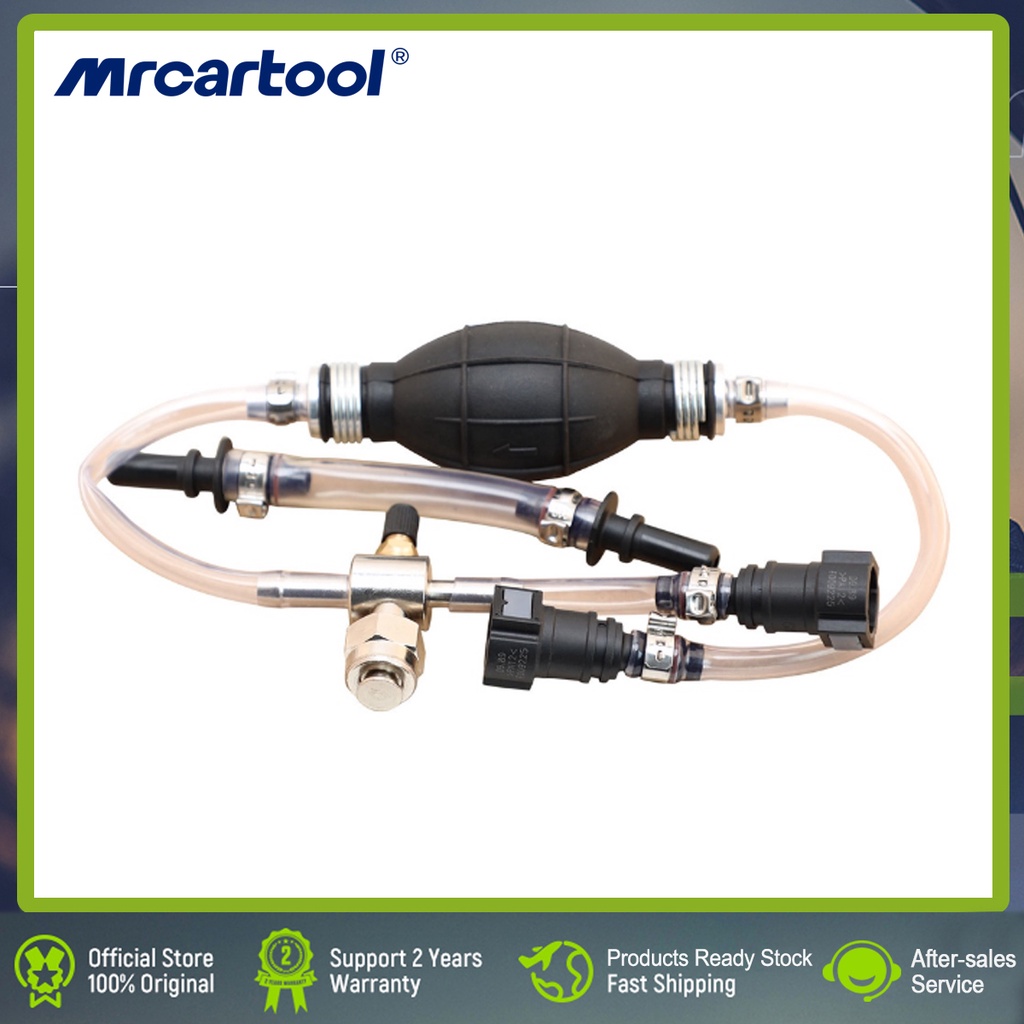 MRCARTOOL Diesel Fuel Bleeder Filter Exhaust Air Hand Pump Tool Set for