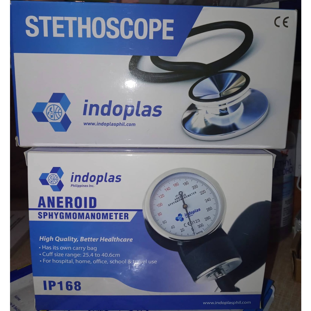 Indoplas Aneroid Sphygmomanometer with Stethoscope Shopee Philippines