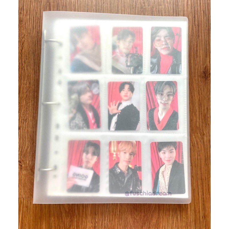 Kpop A4 3 Rings Binder & Transparent Sleeve For Photocard/Polaroid