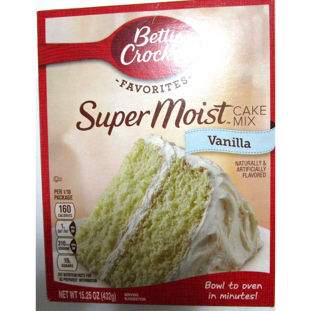 BETTY CROCKER CAKE MIX VANILLA. Imported from USA. Shopee Philippines