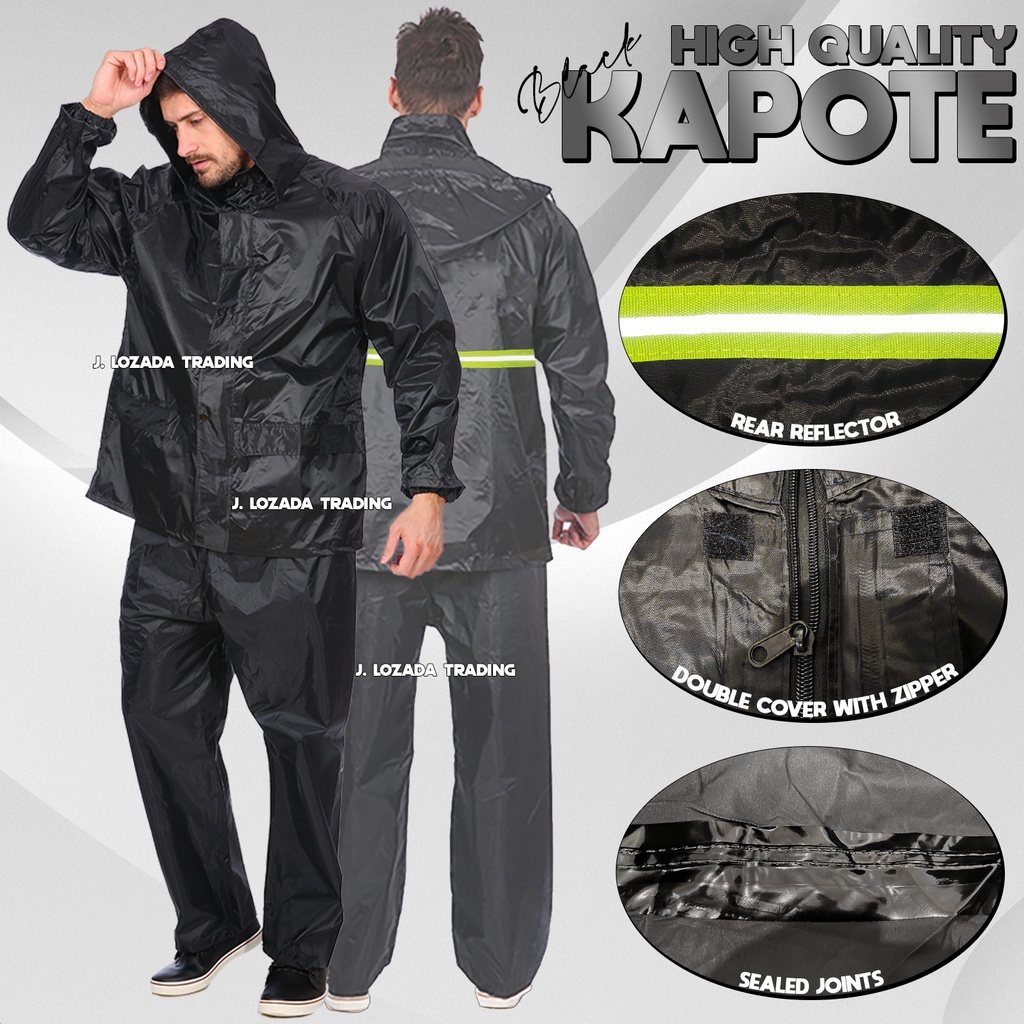 MOTORCYCLE RIDER RAIN COAT WITH BAG ( MAKAPAL PVC MADE ) 100 WATER