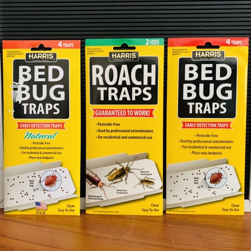 Harris Bed Bug Early Detection Glue Traps (4/Pack) Shopee Philippines