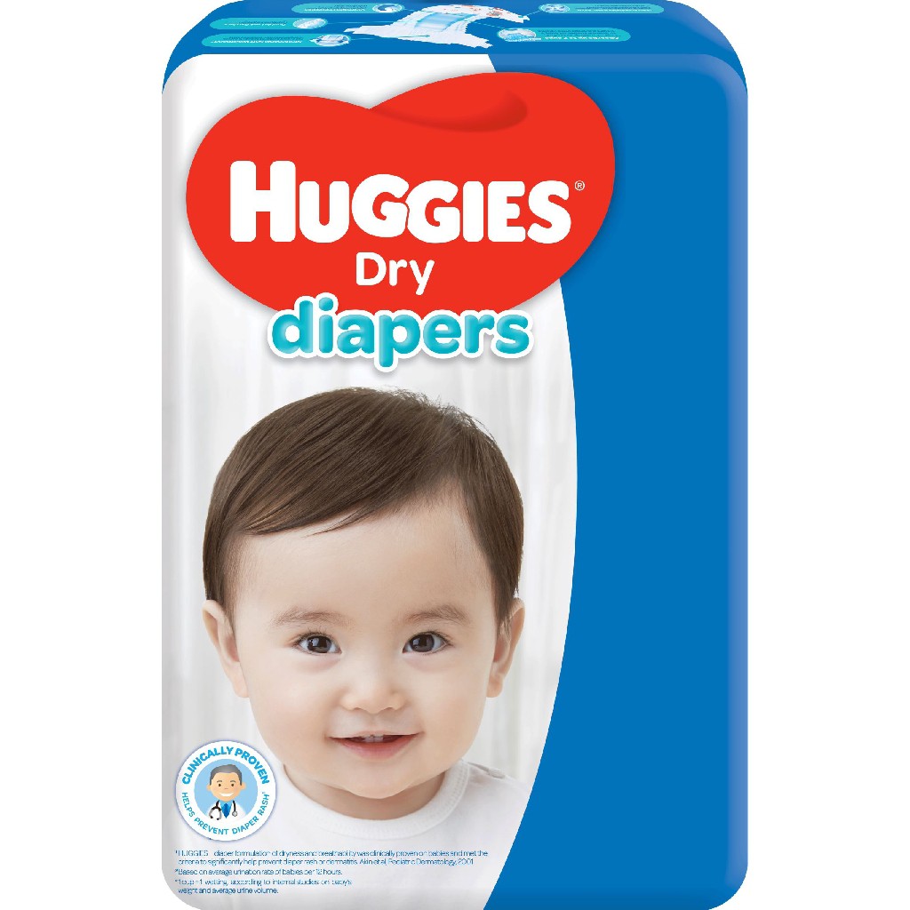 Huggies Dry Diapers Medium 52 pcs Shopee Philippines
