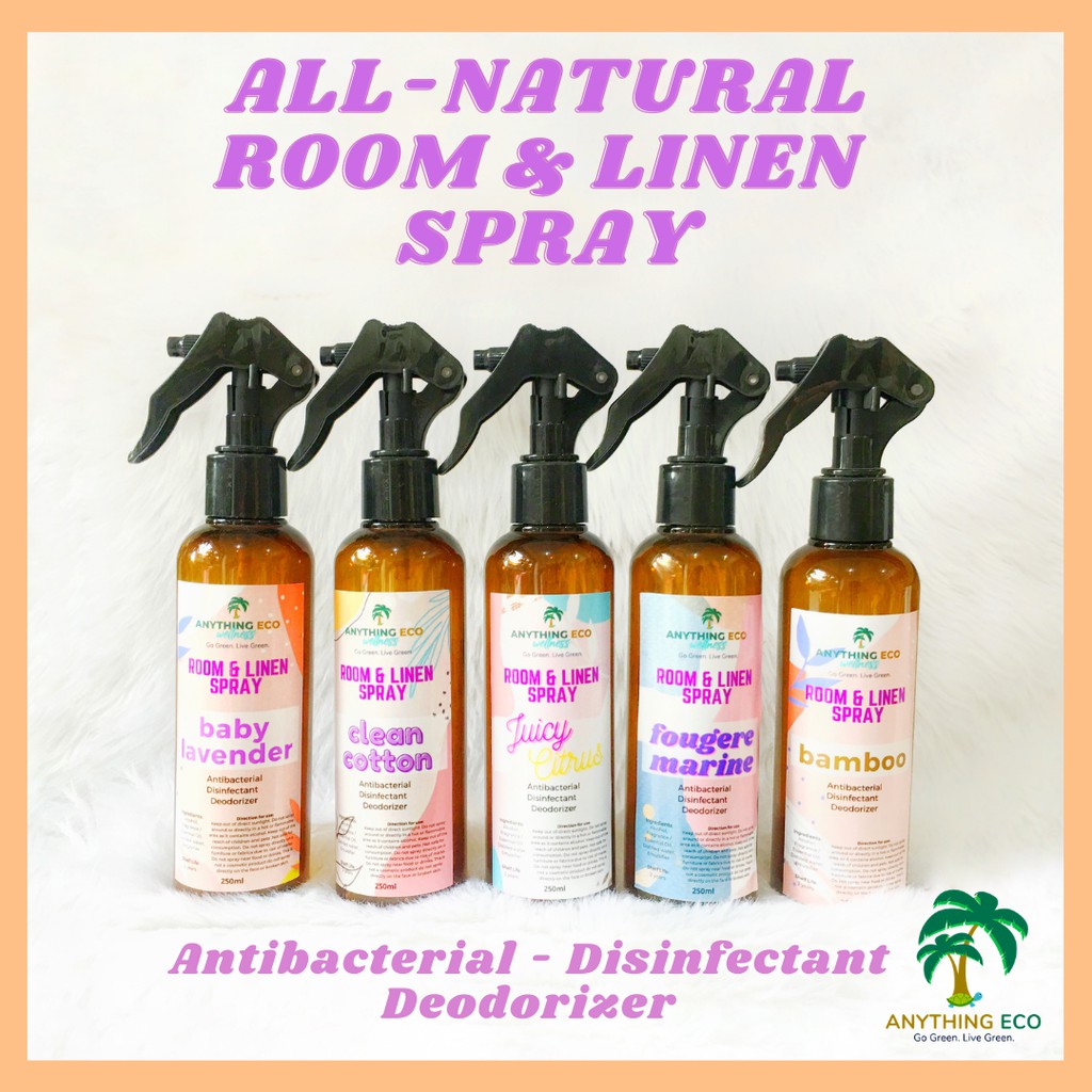 AllNatural Room & Linen Spray (Anti Bacterial / Deodorizer /Disinfectant Hotel Room Spray