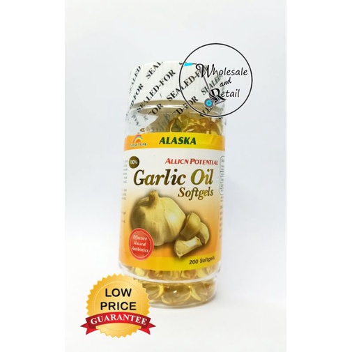 Alaska Garlic Oil 200 softgels Shopee Philippines