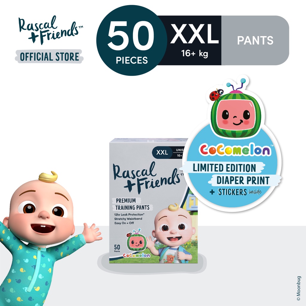 Rascal + Friends x Edition Diapers Pants XXLarge, 50 pads