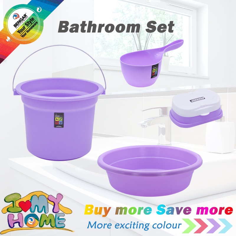 dipper dish soap water bucket bathroom set soap case basin laundry set pail soap holder timba