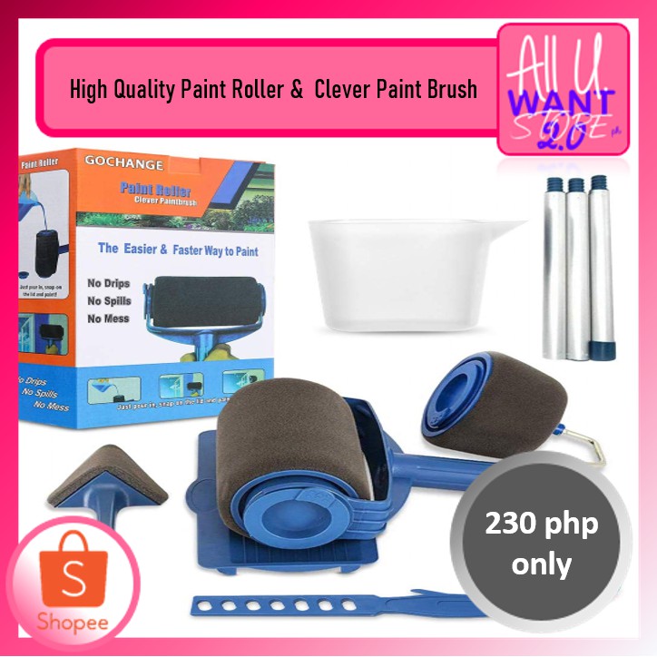 High Quality Paint Roller (Clever Paint Brush) Shopee Philippines