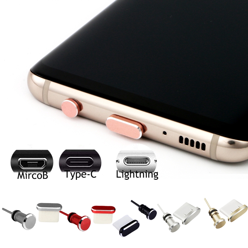 2PCS Charge Port AntiDust Plug Connector for Apple iPhone Lightning