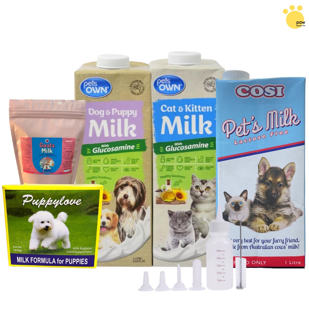 Pet Milk Cosi Milk Pets Own Dog & Cat Puppylove Animaux Goats Milk and Nursing Bootle