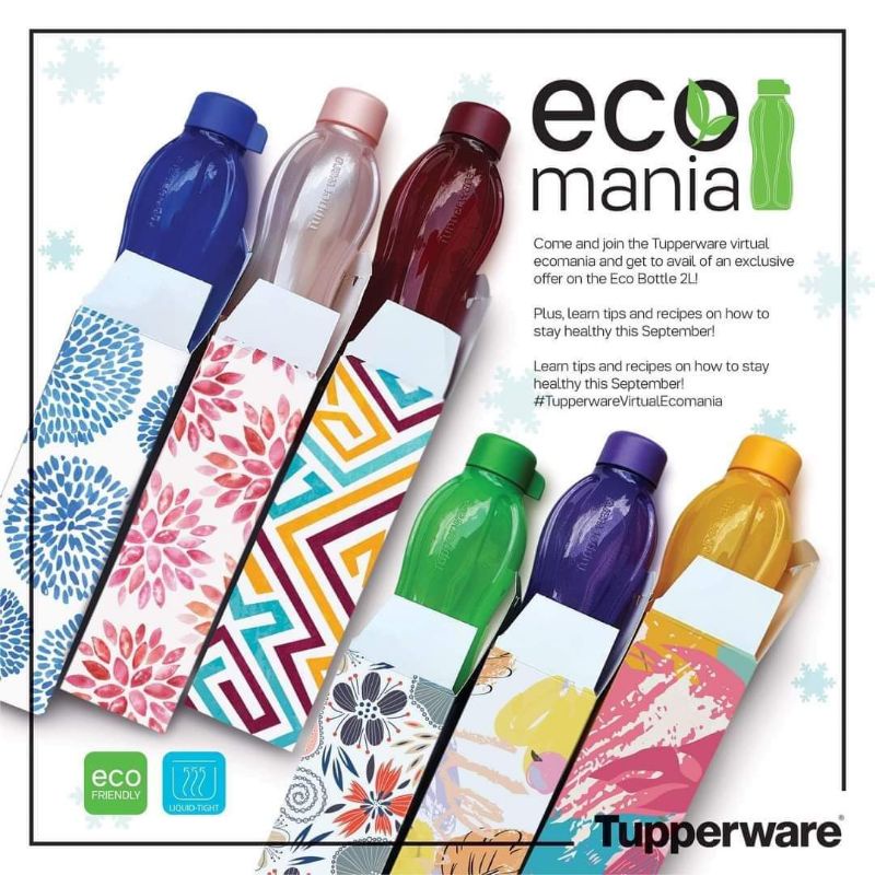 Tupperware ECO WATER BOTTLE 500 ML in GIFT BOX Shopee Philippines