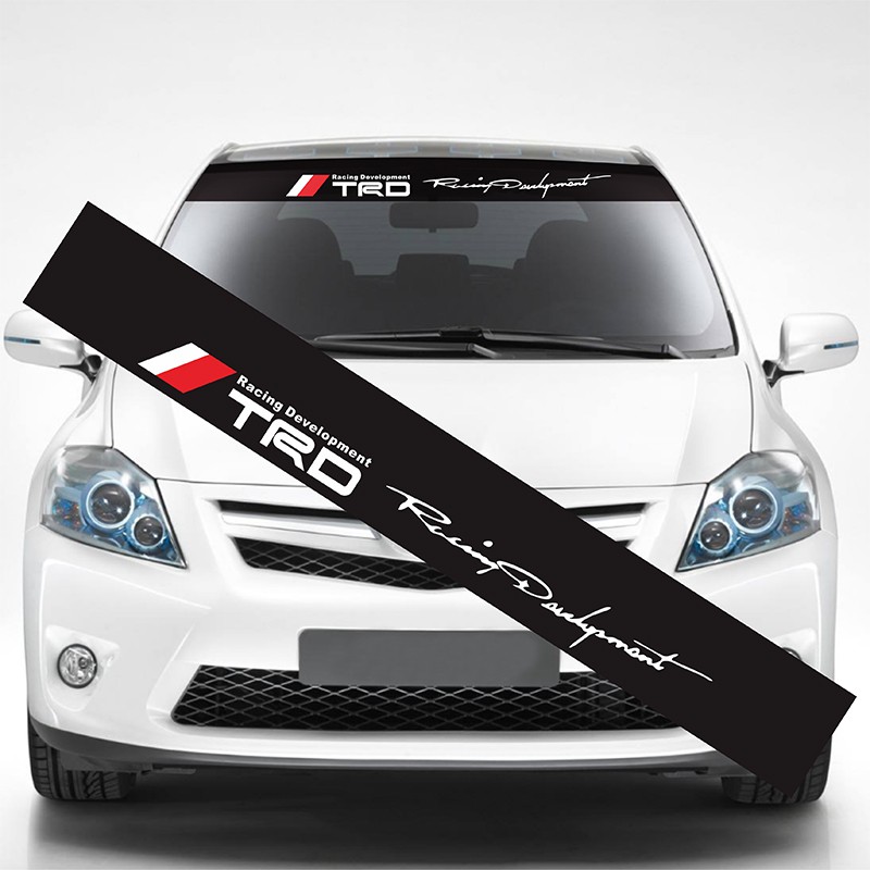 stock TOYOTA Car Sticker TRD Racing Auto Front Windshield Shopee Philippines
