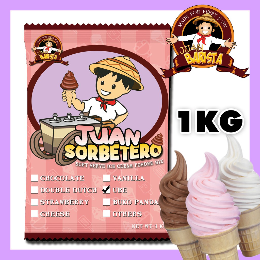 Juan Sorbetero Soft Serve Ice cream powder UBE Shopee Philippines