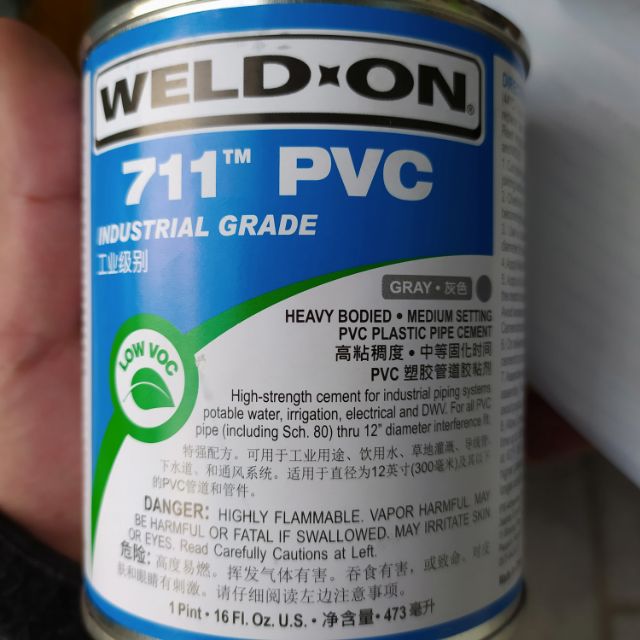 Pvc cement/ WELD ON 711" 32 fl. Oz. Gray Shopee Philippines