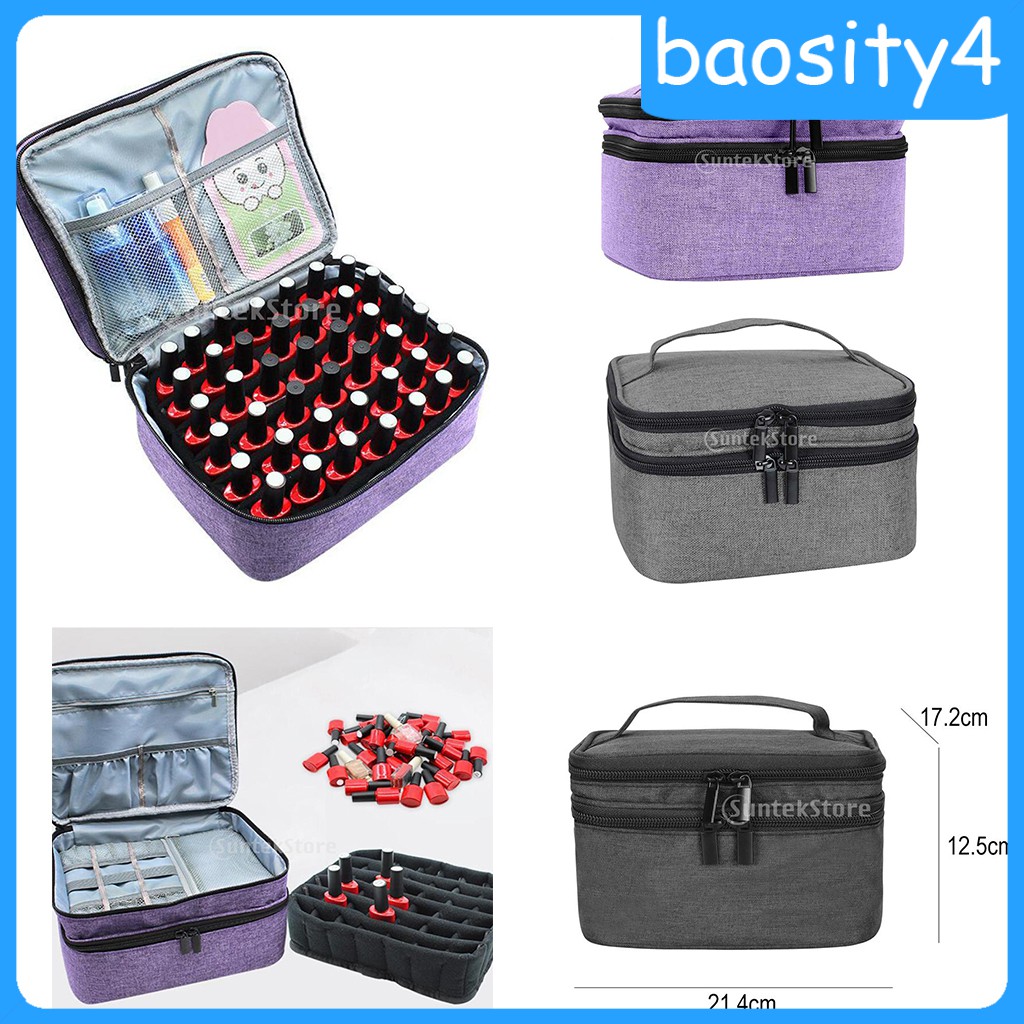 [baosity4] Nail Polish Organizer Case, Portable Nail Polish Holder