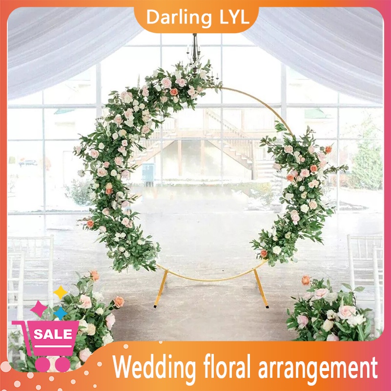 【COD】Wedding decoration Round flower Arch Wedding Stand Flower Rack