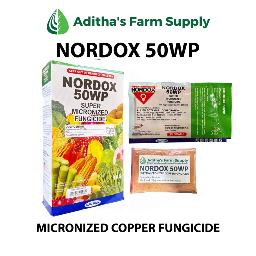 Nordox 50WP (Super Micronized Copper Fungicide) 25 grams Shopee Philippines