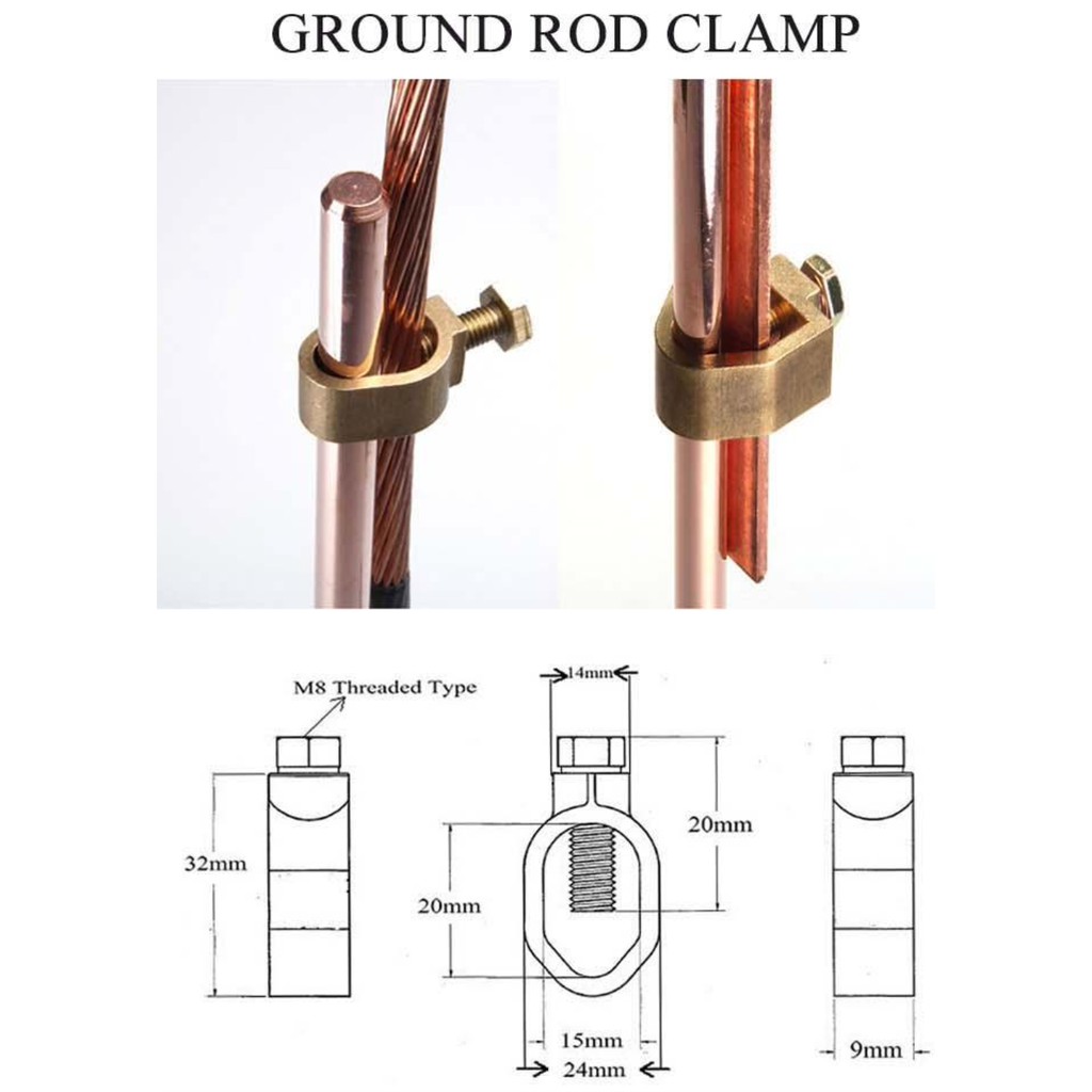 Ground Rod Clamp 1/2 5/8 3/4 ubicaciondepersonas.cdmx.gob.mx