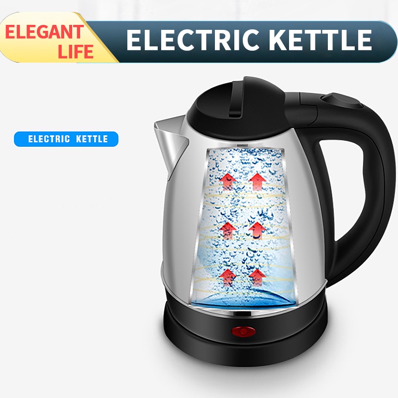 1.8L Electric Kettle Stainless Steel 1500W Fast Hot Boiling Water Kettle Tea Coffee Kettle Pot