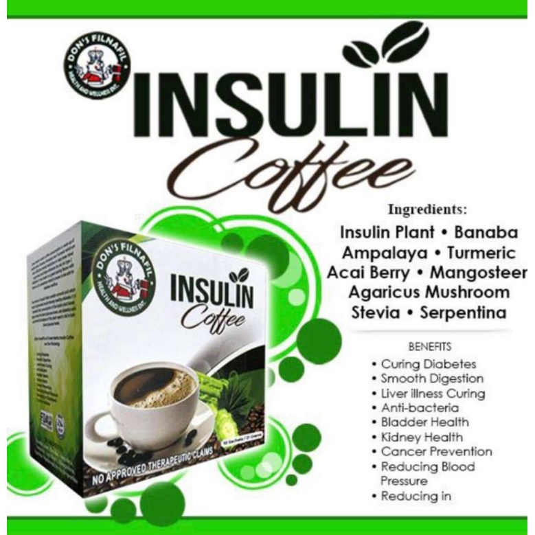 Insulin Coffee ORIGINAL Plant Herbal Anti Diabetes w/ 10n1 Herbal