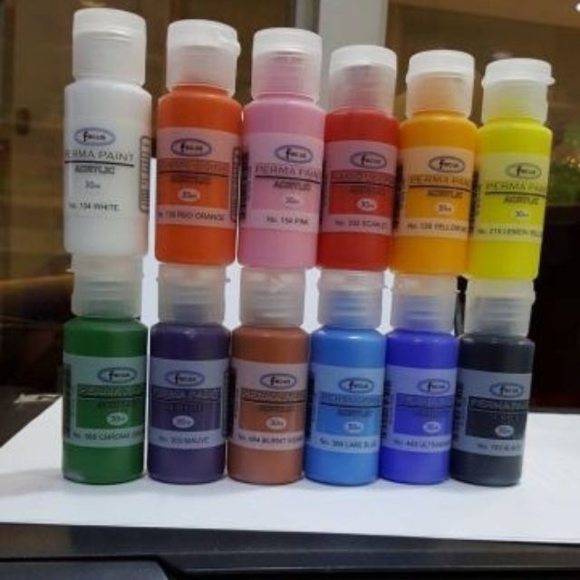 Acrylic paint 12 pieces Shopee Philippines