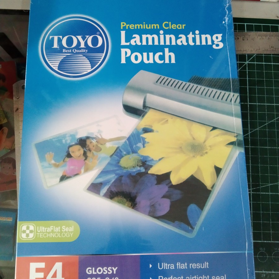 Laminating Plastic f4 100micron Toyo / premium clear laminating pouch