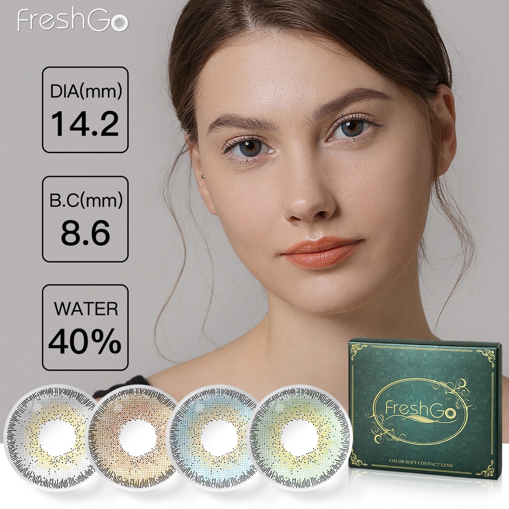 Freshgo Contact Lenses Soft Colored Contact Lens Big Eyes Makeup