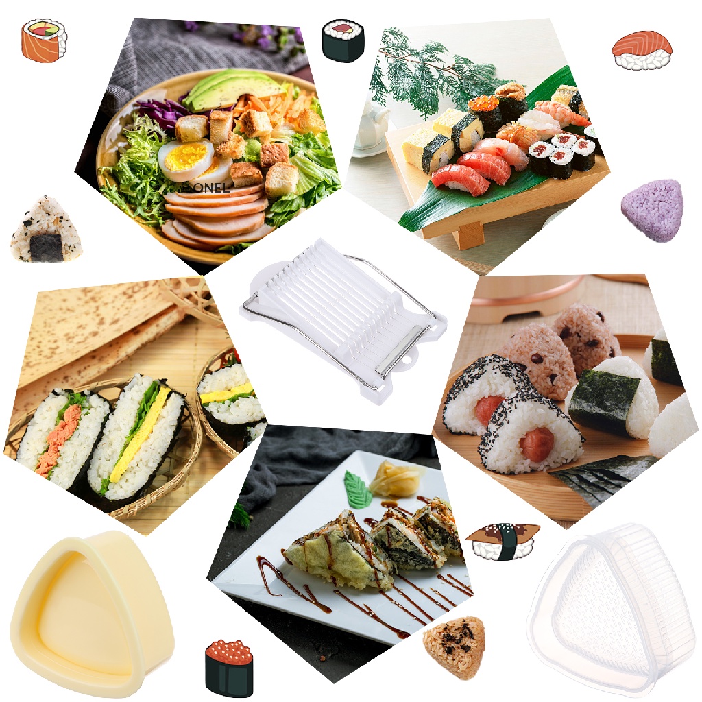 on Spam Musubi Mold Kit Spam Slicer Luncheon Meat Cutter Triangle