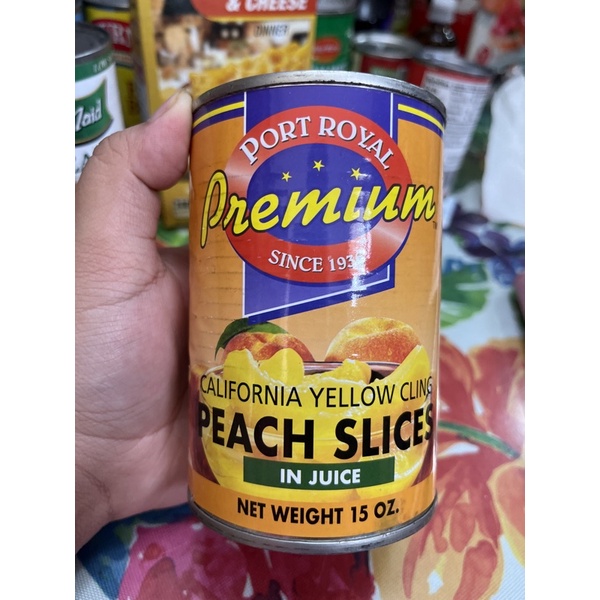 Port Royal Premium California Yellow Cling Peach Slices in Juice 15oz