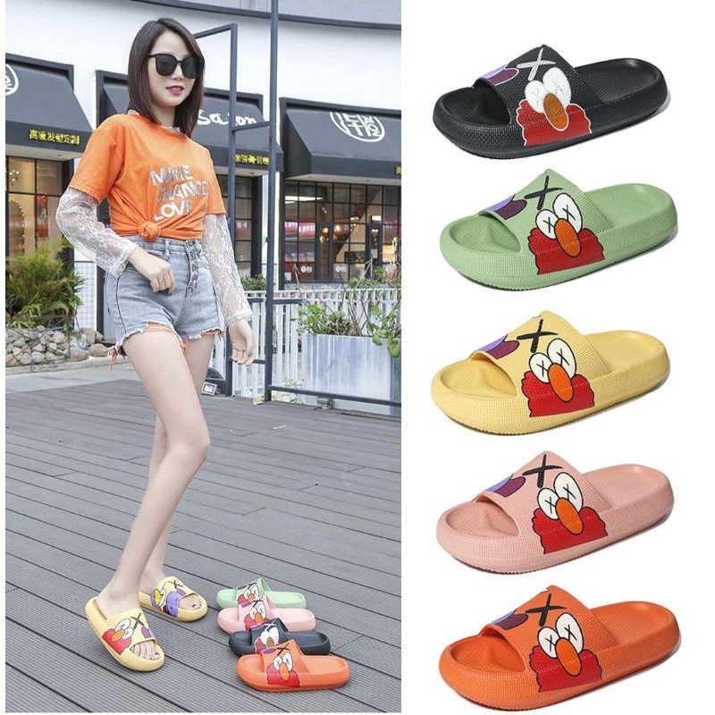 Yeezy slides Kanye west summer( Elmo)Slipper for women 90021 Shopee Philippines