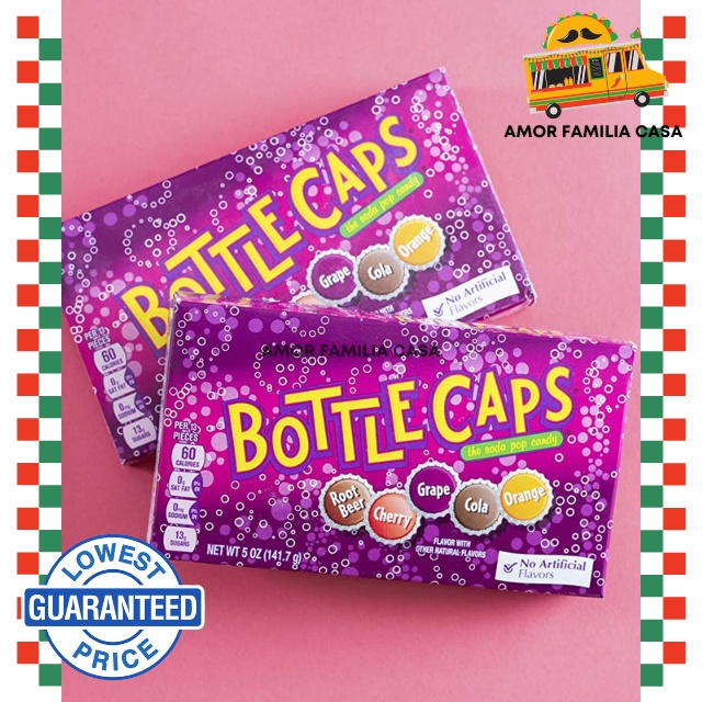 Wonka Candies Bottle Caps Soda Pop Cola Candy / Cherry /Grape /Root