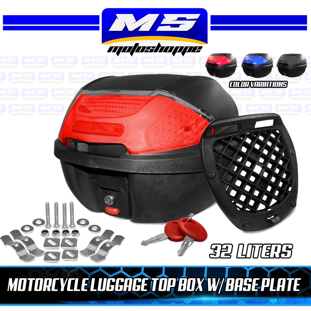 MOTORCYCLE LUGGAGE TOP BOX 32L MOTORCYCLE Shopee Philippines