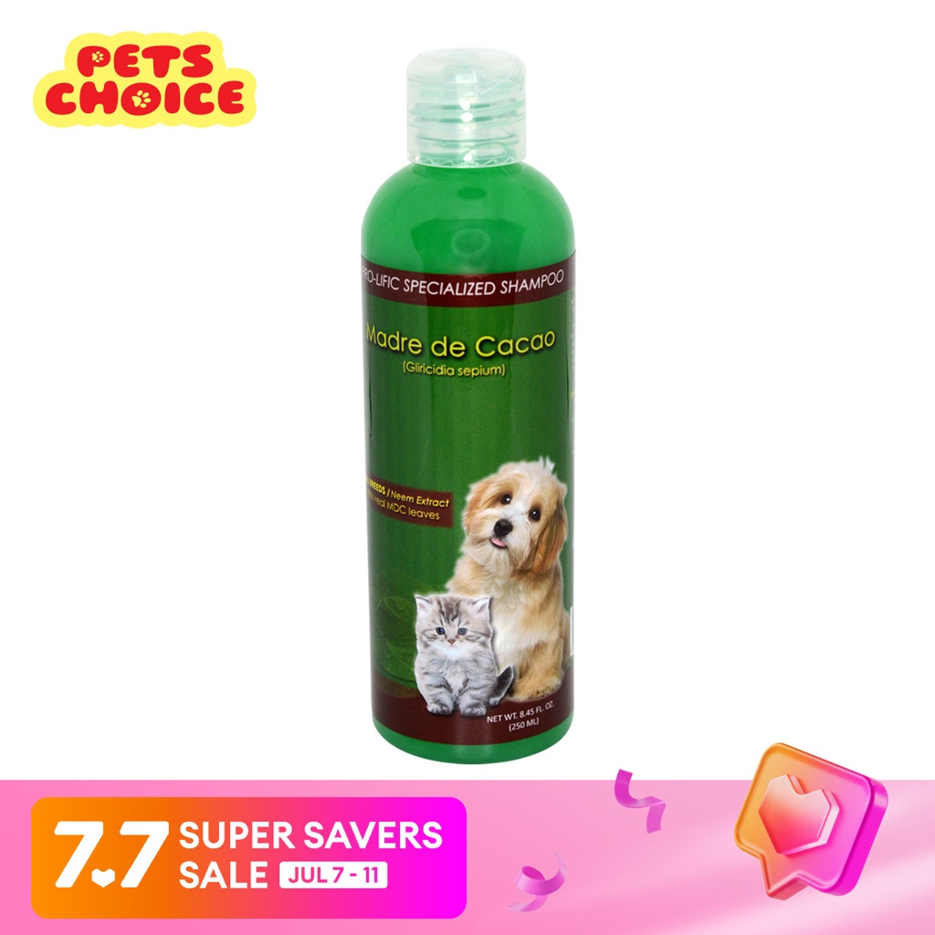 Specialized Dog Shampoo Madre de Cacao 250 mL for dogs and cats, anti