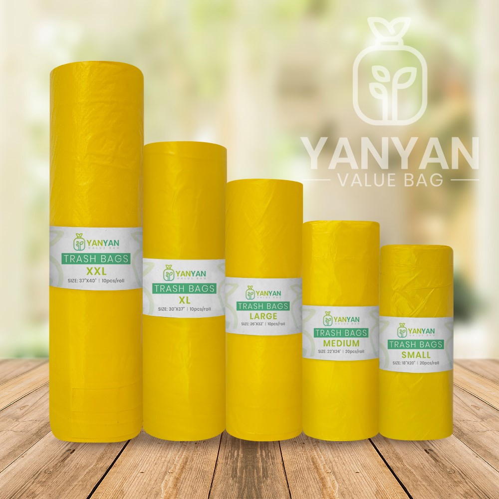 BIODEGRADABLE YELLOW INFECTIOUS WASTE PLASTIC GARBAGE BAG TRASH BAG