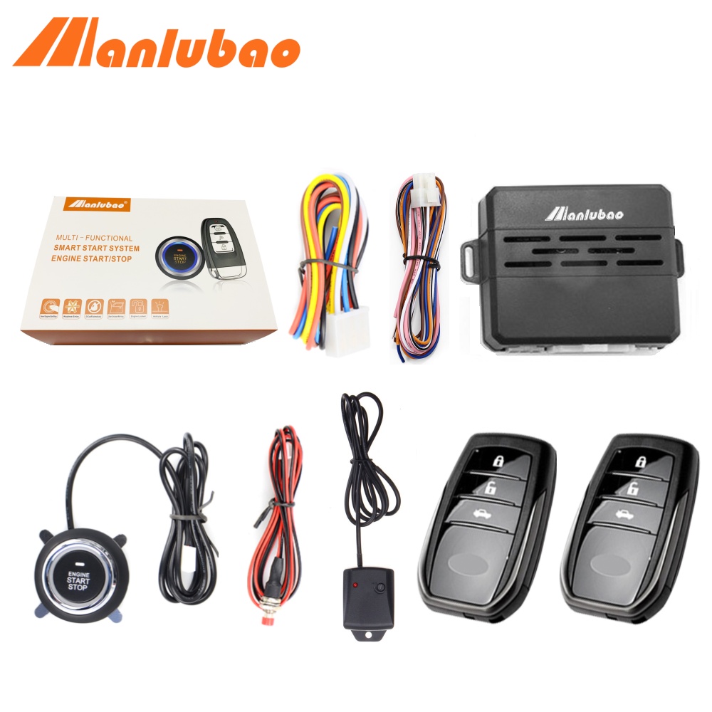 Manlubao D7 Universal 12V Car Engine Start Stop Remote Start Alarm