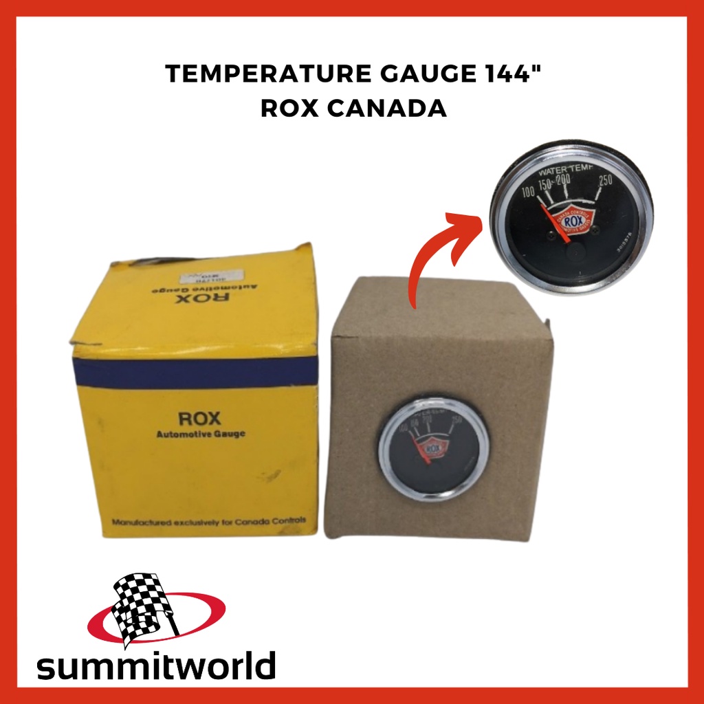 Rox Water Temperature Gauge 144" Inches for Trucks