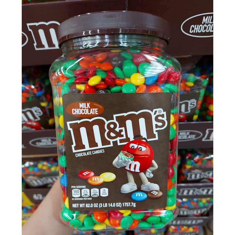 M&M's Chocolate Jar 62oz (Milk Chocolate,Peanut) Shopee Philippines