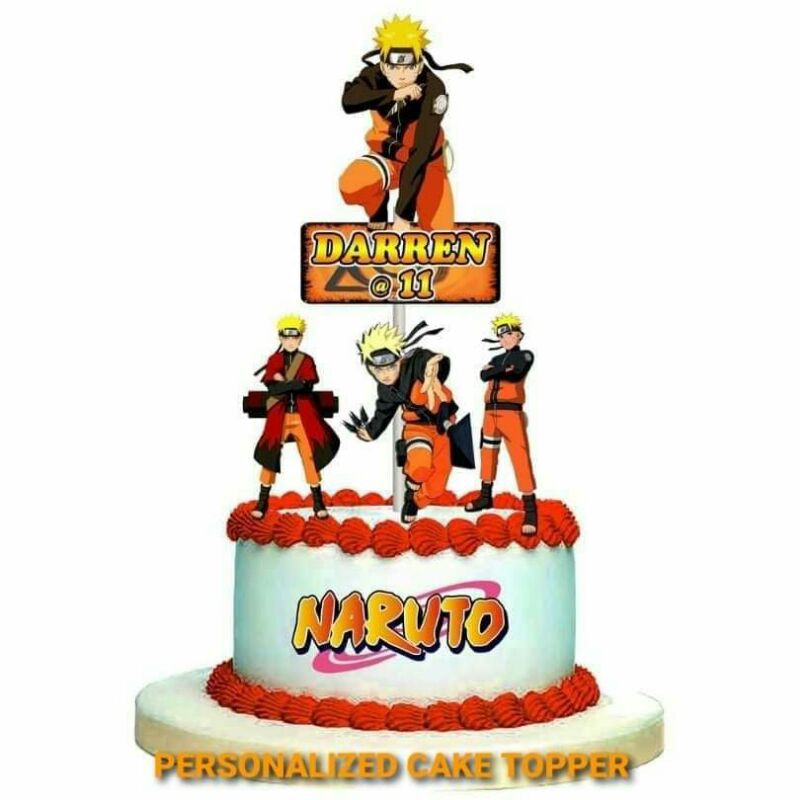 NARUTO CAKE TOPPER PERSONALIZED Shopee Philippines