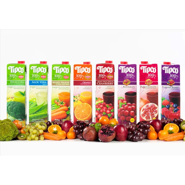 Tipco 100 Mixed Fruit Juice & Cranberry 1L (High in Vitamin C