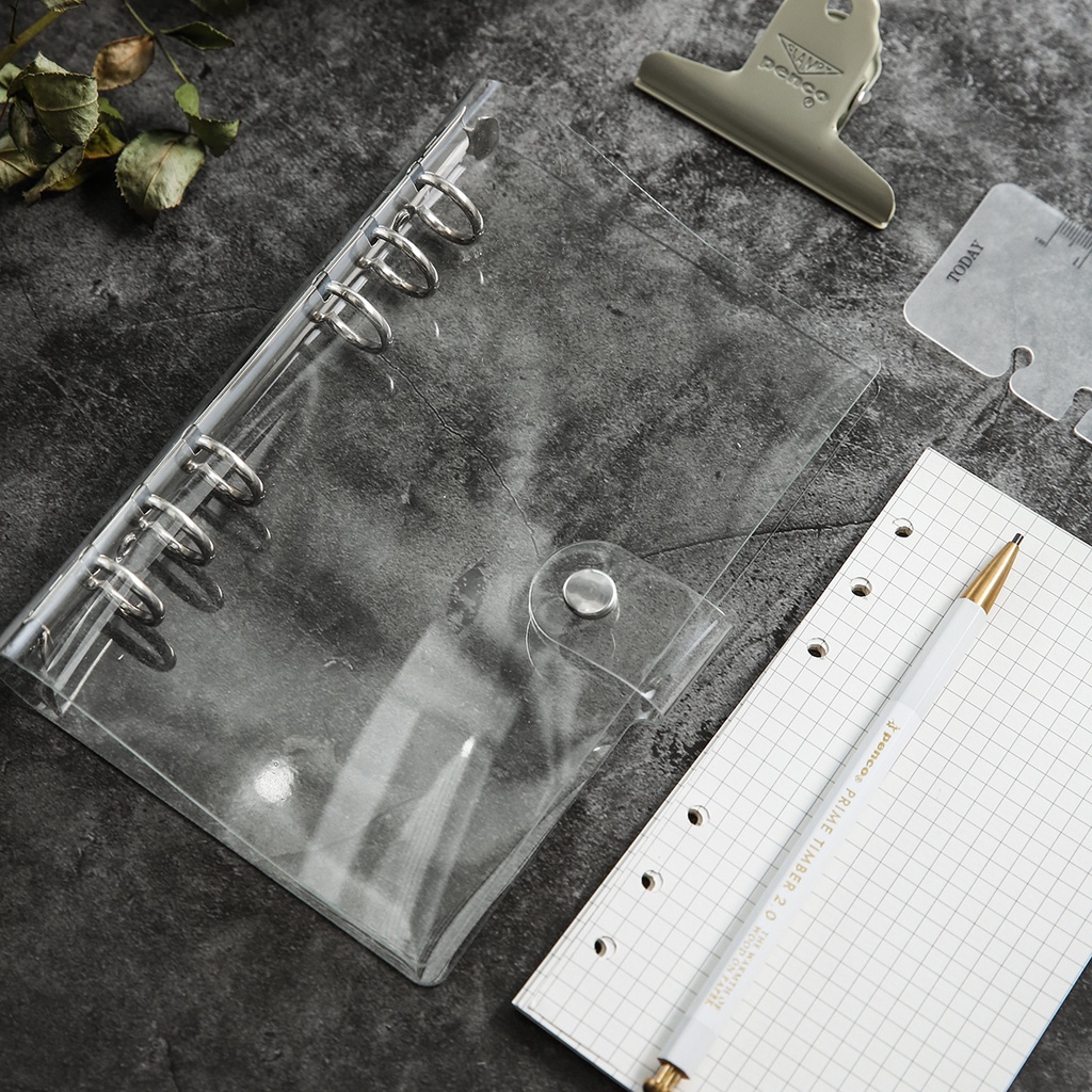 A5/A6 Binder Notebook 6 Rings Loose Leaf Refill DIY Handbook Refillable