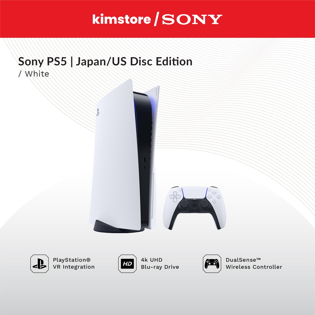 KIMSTORE Sony Playstation PS5 White (Disc Edition) Shopee Philippines