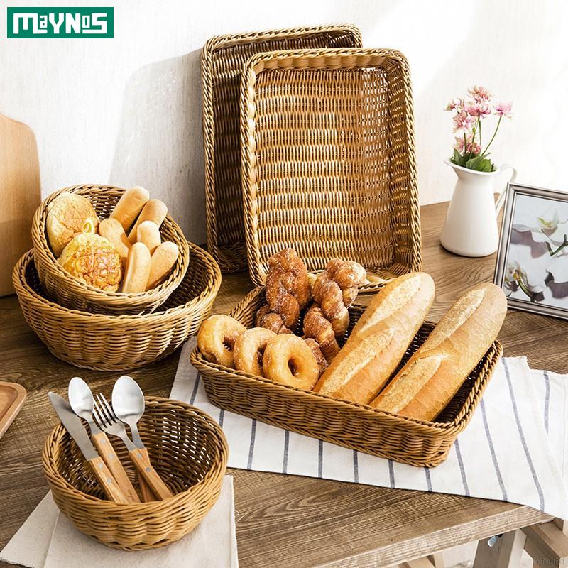 Handmade Straw Woven Storage Basket Lid Organizer Storage Box Rattan