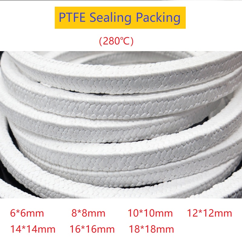 1Meter 4mm18mm PTFE braided Compression Packing acrylic fiber packing
